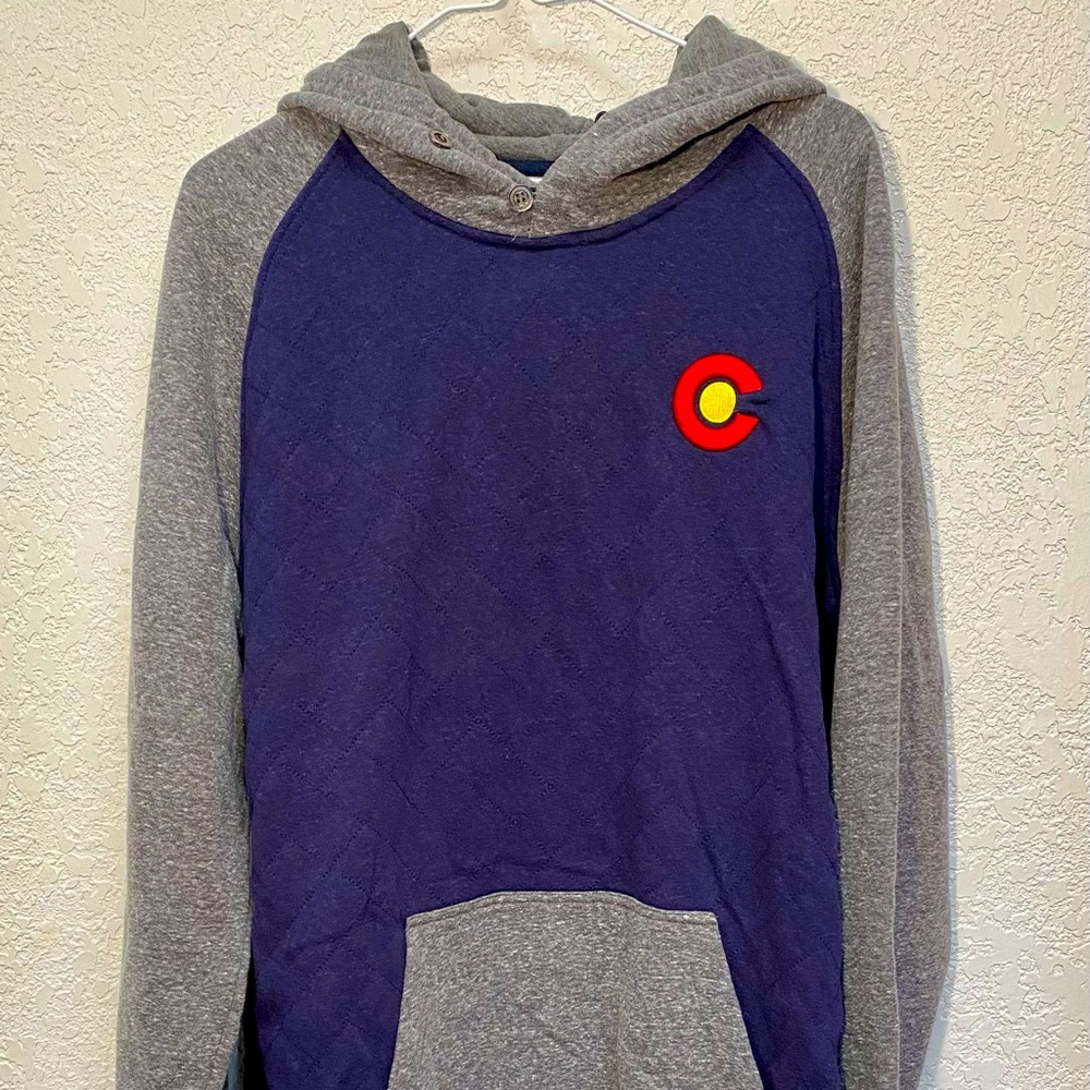 Colorado Limited Hoodie Men’s 2XL Blue / Gray Pullover Sweatshirt With Logo